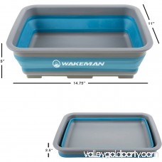 Wakeman 10L Collapsible Portable Camping Wash Basin 550646431